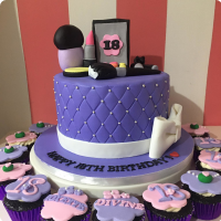 Roxette Make Up Custom Cake